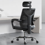 Sedia da ufficio ad armi regolabile contemporanea sedia da scrivania in rete con ruote per camera