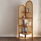 Contemporary Wooden Bookshelf Corner 4 Shelves Closed Back Bookcase Clearhalo 'Bookcases' 'furn' 'furn_bookcases' 'Furniture' 'Office Furniture' 1200x1200_926c80e8-2463-47fa-965b-13d11474b7f3