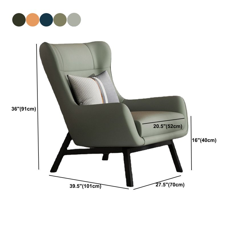 Glam 27.56 "Cuscolo largo spugna spugna sedia a braccioli a pedaggio svasato