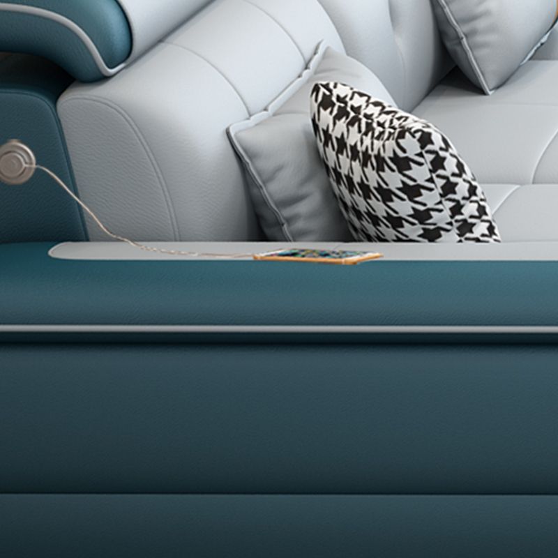 Pillow Top Arm 158.26" D x 70.86" W x 31.49" H Sectionals with Adjustable Bolster Pillows Clearhalo 'furn' 'furn_sectionals' 'Furniture' 'furniture_sectionals' 'kitchen' 'kitchen_sectionals' 'Living Room Furniture' 'Sectionals' 1200x1200_926de6a4-b544-45d5-bf68-abe1fb54e660