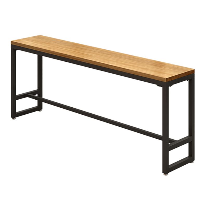 Industrial Bar Table Bar Height Rectangle Solid Wood Pub Table for Home Clearhalo 'Bar Furniture' 'Bar Tables' 'bar_tables' 'furn' 'furn_bar_tables' 'Furniture' 'Kitchen & Dining Furniture' 1200x1200_926f3ff7-fb59-493d-b5df-1595d8eb976d