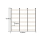 9.84"W Bookshelf Industrial Style Wall Mounted Bookcase for Home and Office