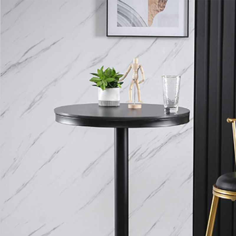 Runder Stein-Bar-Esstisch, Glamour-Stehtisch für das Wohnzimmer
