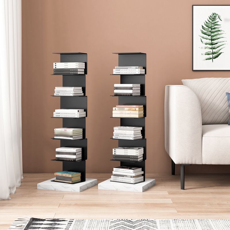 Modern Style Vertical Bookshelf Stainless Steel Shelf Bookcase for Home Clearhalo 'Bookcases' 'furn' 'furn_bookcases' 'Furniture' 'furniture_bookcases' 'Office Furniture' 1200x1200_92707207-6952-469b-9580-897ef2049056