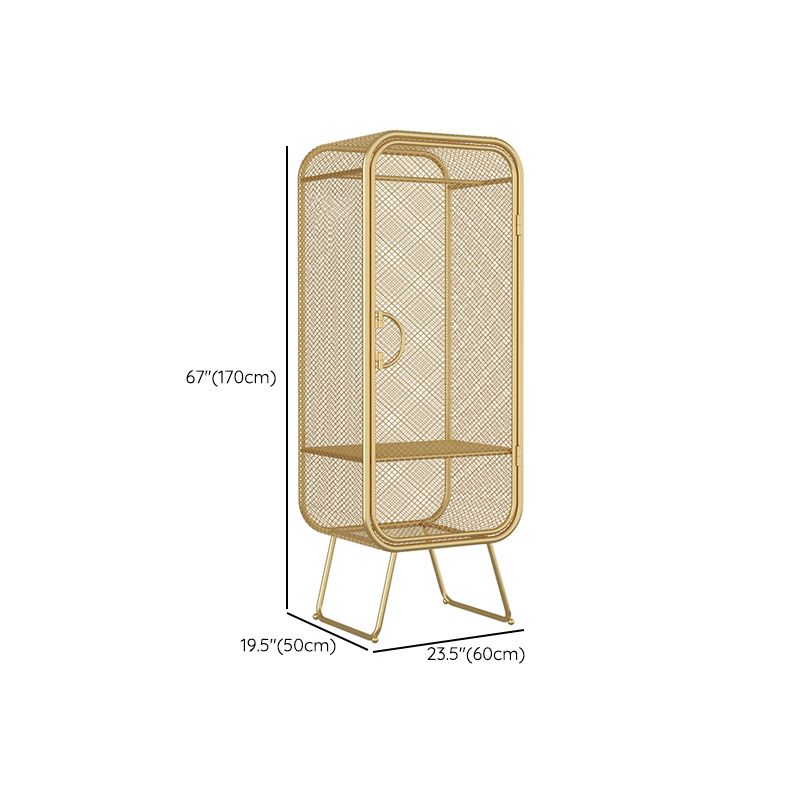 Contemporary Wardrobe Closet Metal Wardrobe Cabinet for Bedroom Clearhalo 'Armoires & Wardrobes' 'armoires_wardrobes' 'Bedroom Furniture' 'furn' 'furn_armoires_wardrobes' 'Furniture' 1200x1200_927187e7-7e80-440c-baea-85695724ecd1