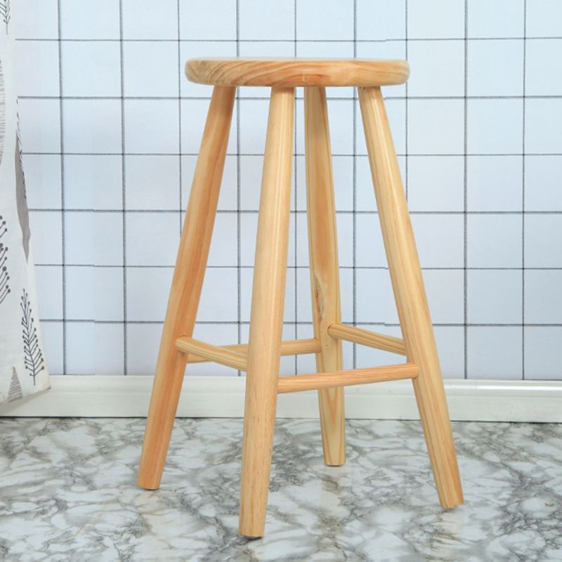 Industrial Solid Wood Bar Stool Backless Counter Stool for Bristol Clearhalo 'Bar Furniture' 'Bar Stools' 'bar_stools' 'furn' 'furn_bar_stools' 'Furniture' 'Kitchen & Dining Furniture' 1200x1200_927196ee-cb4a-46a5-b28c-6fa7c5f8074b