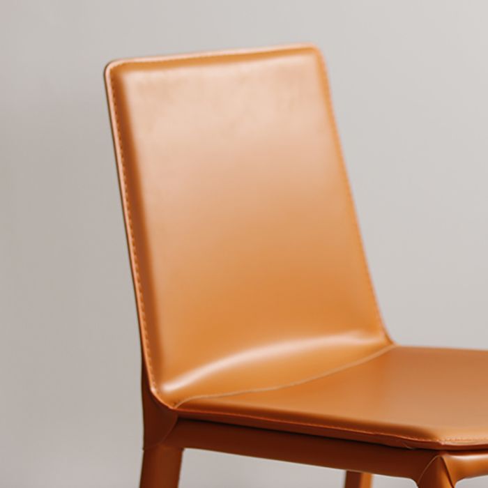Modern Design Armless Solid Back Chair Leather Dining Chairs for Home Use Clearhalo 'Dining Chairs' 'Dining Tables & Seating' 'dining_chair' 'furn' 'furn_dining_chair' 'Furniture' 'furniture_dining_chair' 'Kitchen & Dining Furniture' 1200x1200_92751d27-33f0-41e9-92af-3f353f5cc2cd
