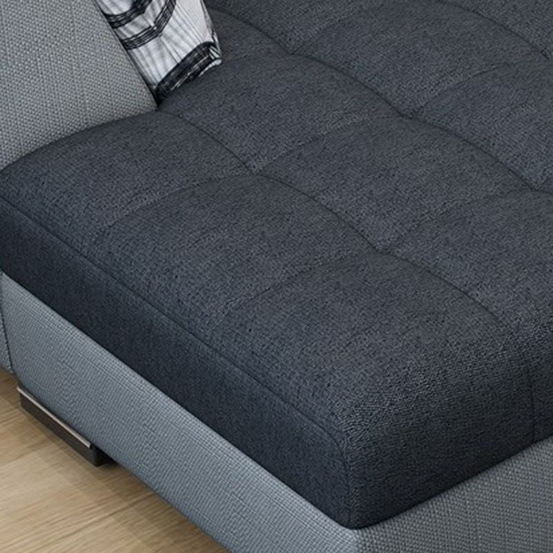 Adjustable 135.82" D x 70.86" W x 33.46" H Pillow Top Arm Sectional Pillowed Back Cushions Clearhalo 'furn' 'furn_sectionals' 'Furniture' 'furniture_sectionals' 'kitchen' 'kitchen_sectionals' 'Living Room Furniture' 'Sectionals' 1200x1200_927520ab-d63a-48c9-b29d-50f86565d951