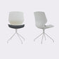 Modern No Wheels Desk Chair White Cotton Armless Office Chair Clearhalo 'furn' 'furn_office_chair' 'Furniture' 'Office Chairs' 'Office Furniture' 'office_chair' 1200x1200_92757618-b957-4827-8e3a-d2aecf6cf935