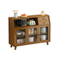 Moderner Bambus 37,4 "H Sideboard Buffet Esszimmer Buffet Server in Brown