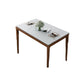 Mid-Century Rectangle Dining Table Stone Top Dining Table for Dining Room Clearhalo 'Dining Tables & Seating' 'Dining Tables' 'dining_table' 'furn' 'furn_dining_table' 'Furniture' 'Kitchen & Dining Furniture' 1200x1200_9278c313-3537-4eb6-a910-89c398f9bb6b