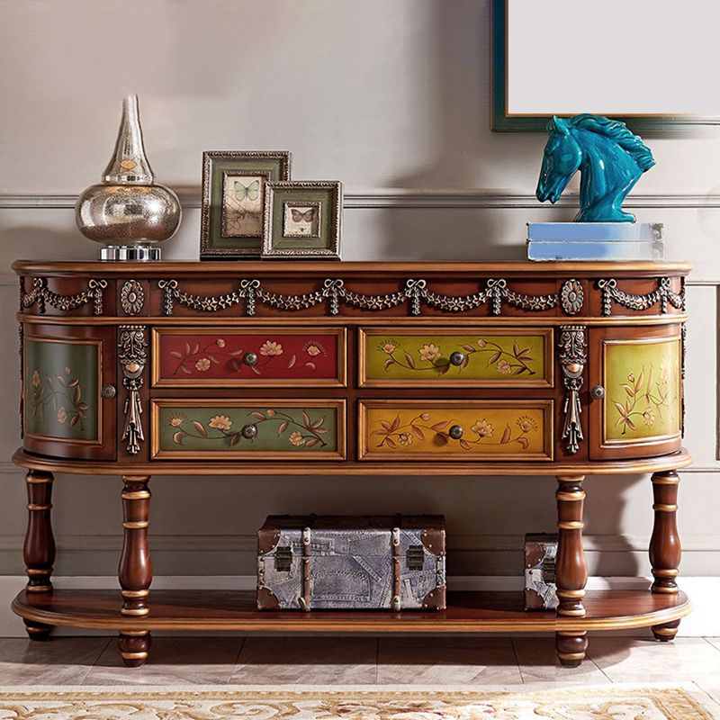 Tavolo da console di Victoria Half Moon Tavolo da divano console per Hall