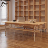 Wood Side Dining Arm Chair Traditional Open Back Dining Side Chair in Natural Clearhalo 'Dining Chairs' 'Dining Tables & Seating' 'dining_chair' 'furn' 'furn_dining_chair' 'Furniture' 'Kitchen & Dining Furniture' 1200x1200_927a74a5-d11e-4e9a-8575-5b1b35980990