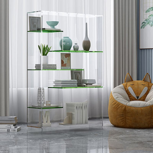 Bibliothèque acrylique style moderne fermé à l'arrière vertical pour le bureau