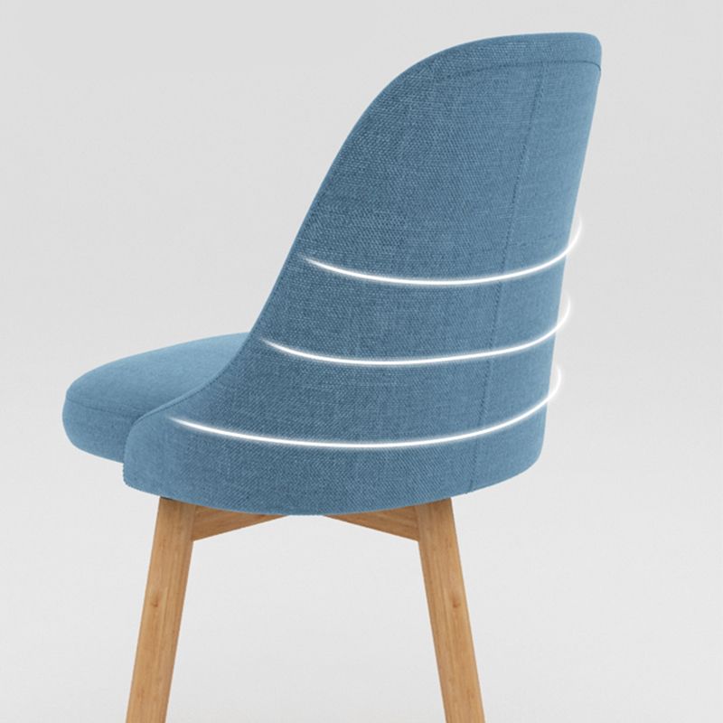 Armless Chair 17.7" L x19.6" W x31.4" H Solid Wood Frame Chair for Living Room Clearhalo 'Accent Chairs' 'accent_chairs' 'Chairs & Seating' 'furn' 'furn_accent_chairs' 'Furniture' 'furniture_accent_chairs' 'Living Room Furniture' 1200x1200_927c7ffe-5523-44c7-a4d0-525a825c7996