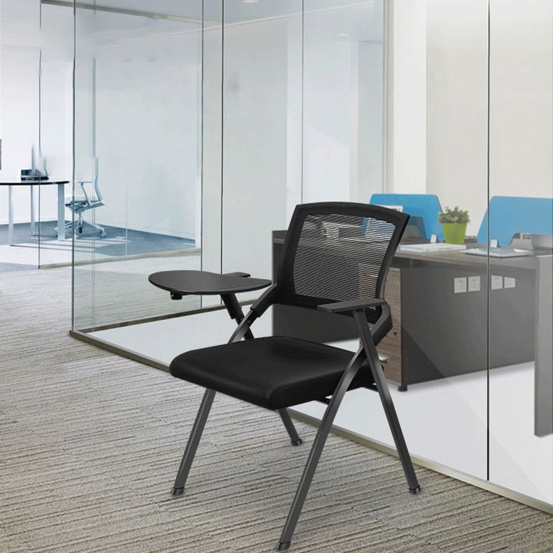 Moderne conferentiestoel met midachter ergonomische bureaustoelstoel met black metal frame