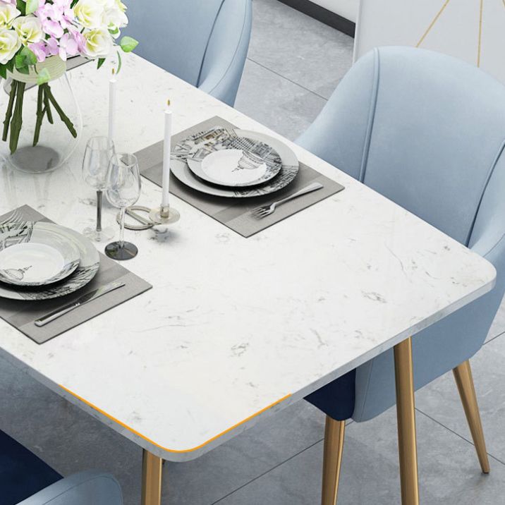 Glam Style Sintered Stone Dining Set Rectangle 1/4/5/7 Pieces Dining Set Clearhalo 'Dining Room Sets' 'Dining Tables & Seating' 'dining_room_set' 'furn' 'furn_dining_room_set' 'Furniture' 'Kitchen & Dining Furniture' 1200x1200_927f37e3-9649-44d6-be59-dc96984dd1b6