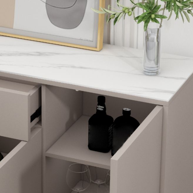 Topboard topboard in pietra in stile moderno Sideboard grigio per cucina