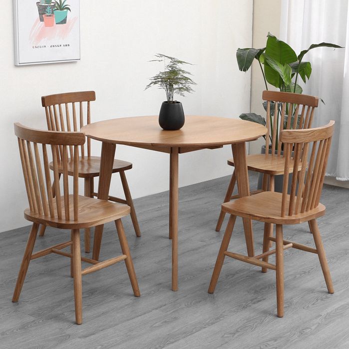Solid Wood Tripod Base Dining Table Simplicity Style Round Dinette Table Clearhalo ' dining_table' 'Dining Tables & Seating' 'Dining Tables' 'furn' 'furn_dining_table' 'Furniture' 'furniture_dining_table' 'Kitchen & Dining Furniture' 'kitchen&dining_furn' 'kitchen' 'kitchen_dining_table' 1200x1200_928058c4-0891-4306-b5ea-c16f47a50b54