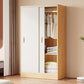 Contemporary Freestanding Wardrobe Armoire Wood Sliding Doors Wardrobe