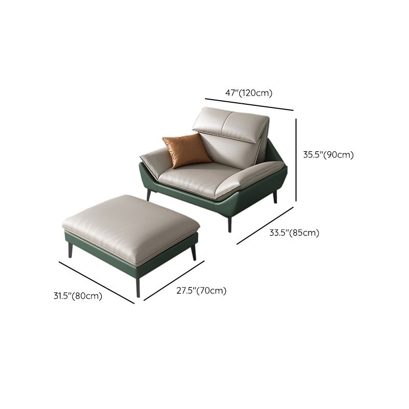 Couleur de couleur en mousse Épouillé bras étanche canapé en cuir authentique pour la maison