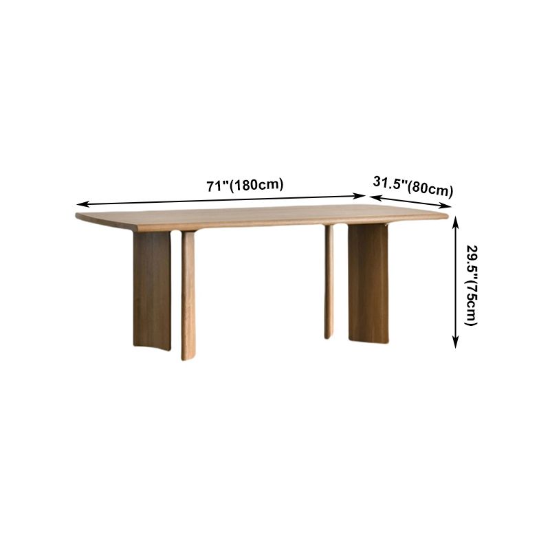 Solid Wood 4 Legs Modern Table Rectangle Fixed Dinette Table Clearhalo ' dining_table' 'Dining Tables & Seating' 'Dining Tables' 'furn' 'furn_dining_table' 'Furniture' 'furniture_dining_table' 'Kitchen & Dining Furniture' 'kitchen&dining_furn' 'kitchen' 'kitchen_dining_table' 1200x1200_9283997e-741e-4233-8d44-c26c9e9281ef