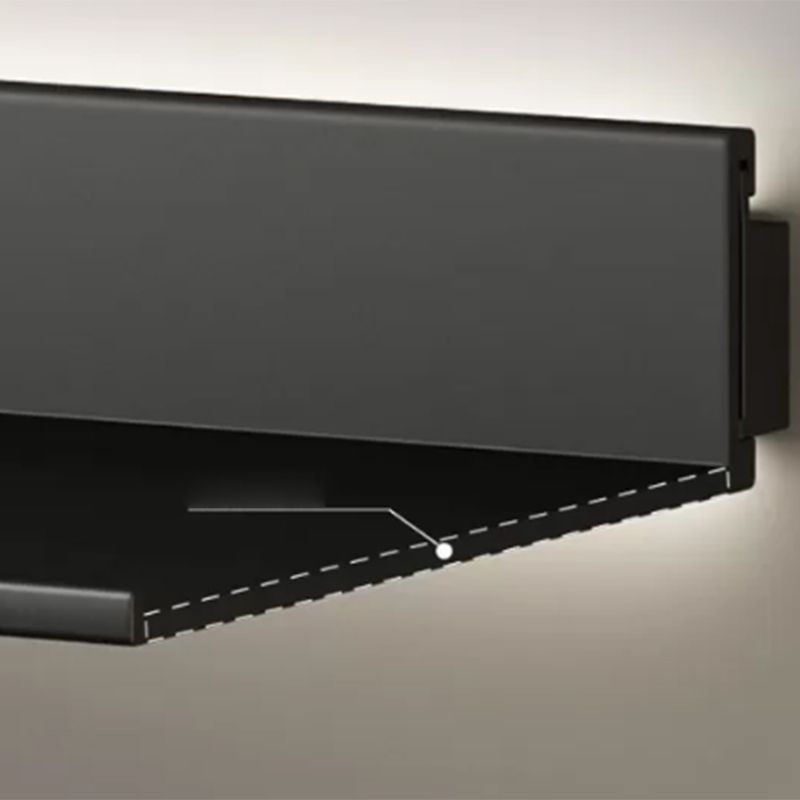 Bibliothèque à dos fermé moderne étagère murale en métal pour le bureau à domicile