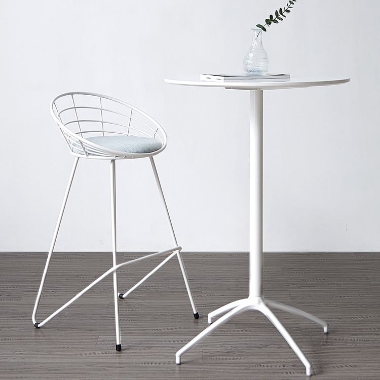 Modern Wood Counter Table with Round Table Top 4-Prong Table - 42" H Clearhalo 'Bar Furniture' 'Bar Tables' 'bar_tables' 'Furniture' 'furniture_bar_tables' 'Kitchen & Dining Furniture' 1200x1200_92842d43-0197-432f-a325-a119fddc7d71