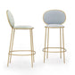 Contemporary Backrest Bar Stools Metal Barstool with Gold Legs Clearhalo 'Bar Furniture' 'Bar Stools' 'bar_stools' 'furn' 'furn_bar_stools' 'Furniture' 'Kitchen & Dining Furniture' 1200x1200_9285b0f6-dd84-4faa-818e-ca467c097160