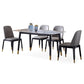 Rectangle 4 Legs Luxury Dining Table Grey Tone Fixed Table of Sintered Stone Clearhalo ' dining_table' 'Dining Tables & Seating' 'Dining Tables' 'furn' 'furn_dining_table' 'Furniture' 'furniture_dining_table' 'Kitchen & Dining Furniture' 'kitchen&dining_furn' 'kitchen' 'kitchen_dining_table' 1200x1200_9285cf65-8c0a-4e6f-b76f-2fbb93f0b39e