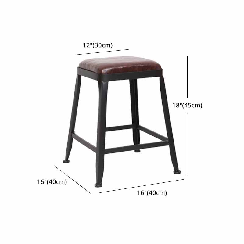 Wooden Square Seat Barstool Industrial Metal Counter Stool with Backrest Clearhalo 'Bar Furniture' 'Bar Stools' 'bar_stools' 'furn' 'furn_bar_stools' 'furniture_bar_stools' 'Kitchen & Dining Furniture' 'kitchen&dining_furn' 'kitchen' 'kitchen_furn' Furniture' 1200x1200_928700a1-0be5-4e58-85ba-392a4c5a31f3