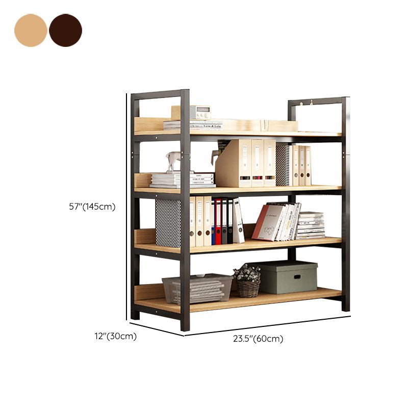 Metal Etagere Shelf Bookcase Vertical Open Book Shelf for Home