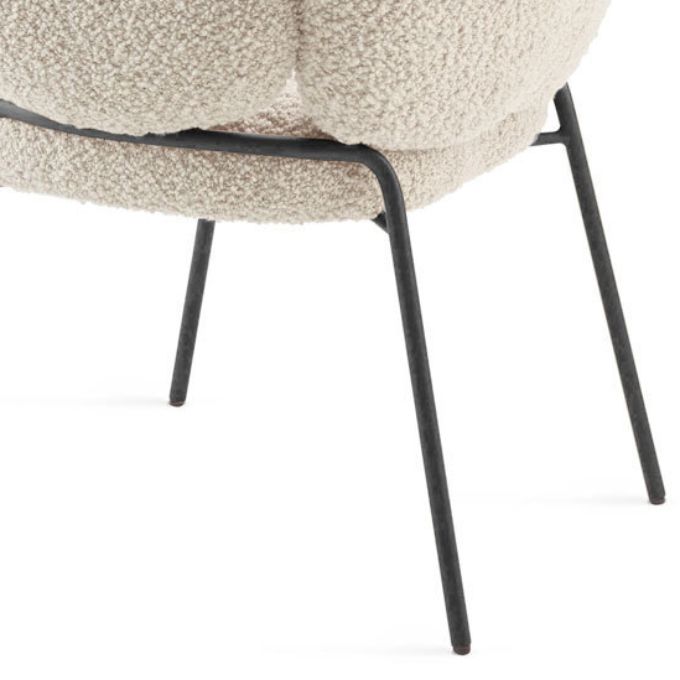 Silla de comedor tapizada contemporánea Silla Parsons de comedor