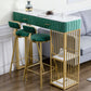 Glam Rectangle Indoor Bar Dining Table White Marble Bistro Table with Drawer Clearhalo 'Bar Furniture' 'Bar Tables' 'bar_tables' 'furn' 'furn_bar_tables' 'Furniture' 'furniture_bar_tables' 'Kitchen & Dining Furniture' 'kitchen&dining_furn' 'kitchen' 1200x1200_928b6a95-1812-4d4a-a77d-df5b1116d4c5