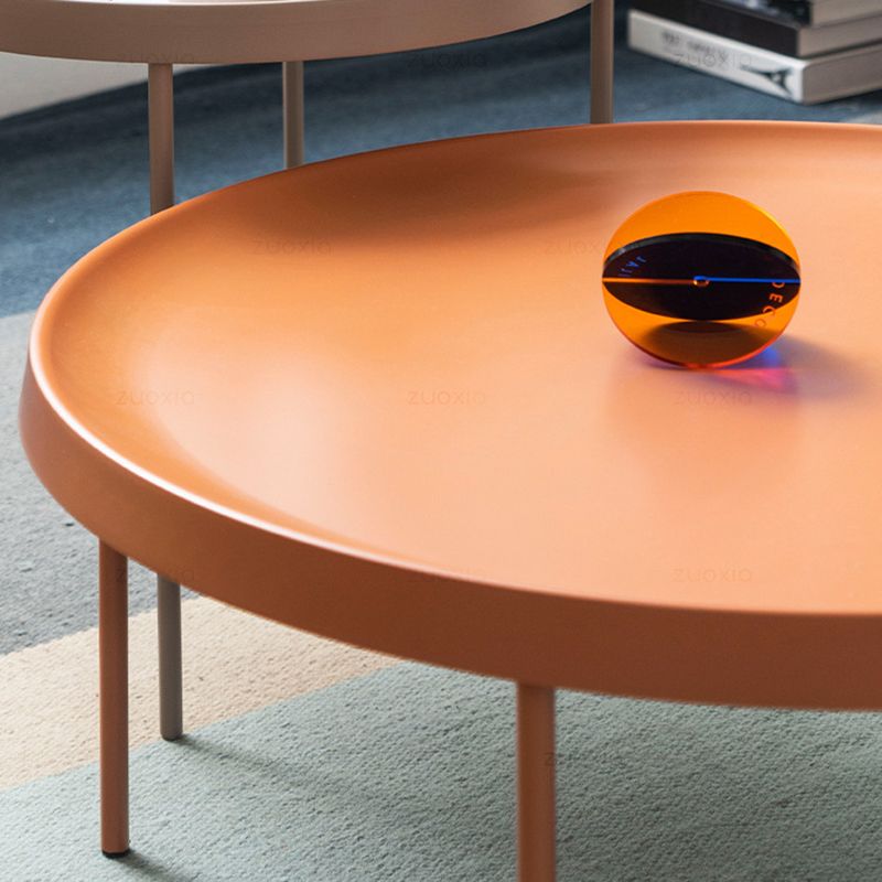 Mid-Century Modern Tray Top Coffee Table 4 Legs Iron Cocktail Table Clearhalo 'Coffee & Accent Tables' 'Coffee Tables' 'coffee_tables' 'furn' 'furn_coffee_tables' 'Furniture' 'Living Room Furniture' 1200x1200_928cceca-8c47-4a07-8ebd-c89c66402788