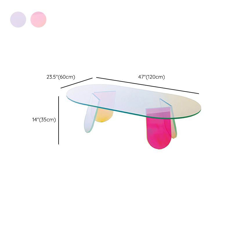Luxurious Acrylic Side Table Round/Oval Side End Snack Table Clearhalo 'Coffee & Accent Tables' 'End & Side Tables' 'end_side_tables' 'furn' 'furn_end_side_tables' 'Furniture' 'Living Room Furniture' 1200x1200_928ce81e-afb5-4a8c-b197-02ebe8899dca
