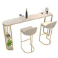 Stone Bar Dining Table Modern Oval Bar Table with Double Pedestal for Milk Tea Shop Clearhalo 'Bar Furniture' 'Bar Tables' 'bar_tables' 'furn' 'furn_bar_tables' 'Furniture' 'furniture_bar_tables' 'Kitchen & Dining Furniture' 1200x1200_928d3753-5535-4d93-a89e-ac14493fbe97