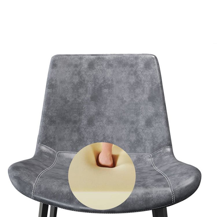 Leather Dining Chairs Industrial Design Solid Back Arm Side Chairs for Kitchen Clearhalo 'Dining Chairs' 'Dining Tables & Seating' 'dining_chair' 'furn' 'furn_dining_chair' 'Furniture' 'Kitchen & Dining Furniture' 1200x1200_928daa5e-262e-4e6a-965a-84f27f9e4b10