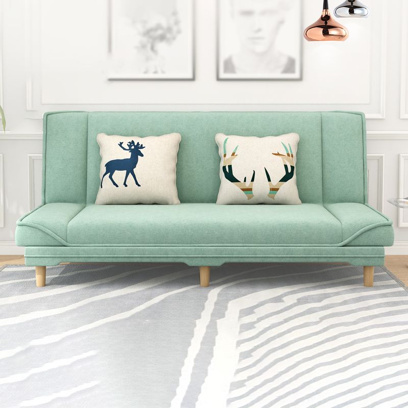 Tight Back Linen Armless Sofa with Foldable and Wear-resisting for Apartment Clearhalo 'furn' 'furn_sofas' 'Furniture' 'furniture_sofas' 'kitchen' 'kitchen_sofas' 'Living Room Furniture' 'Sofa' 'sofas' 1200x1200_928e1207-fc6f-4849-891a-e2ce0ab08c92