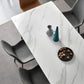 Stone Top Dining Table Traditional Luxury Table with 4 Black Legs Clearhalo 'Dining Tables & Seating' 'Dining Tables' 'dining_table' 'furn' 'furn_dining_table' 'Furniture' 'furniture_dining_table' 'Kitchen & Dining Furniture' 'kitchen' 'kitchen_dining_table' 1200x1200_9290ec3f-d226-4b8e-997a-7b1fff265e24