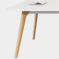 Manufactured Wood Contemporary Rectangle Table White Wood Top Table with 4 Legs Clearhalo ' dining_table' 'Dining Tables & Seating' 'Dining Tables' 'furn' 'furn_dining_table' 'Furniture' 'furniture_dining_table' 'Kitchen & Dining Furniture' 'kitchen&dining_furn' 'kitchen' 'kitchen_dining_table' 1200x1200_929160a1-6083-404b-9974-6cffb4e02aef