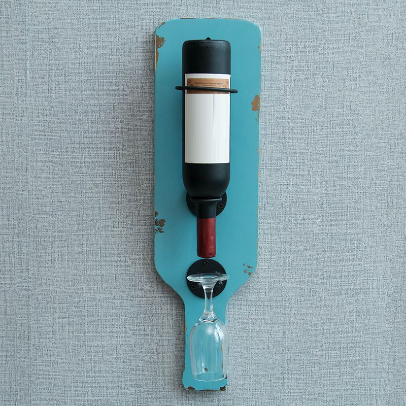 Metal Wall Mounted Wine Bottle & Glass Rack Industrial Wine Rack Clearhalo 'furn' 'furn_wine_racks' 'Furniture' 'Kitchen & Dining Furniture' 'Wine Racks' 'wine_racks' 1200x1200_9294477f-aa28-4066-820d-274e166392e2