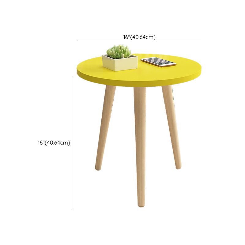 Table d'appoint en bois à double niveau de style moderniste géométrique pour le salon