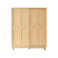 Freestanding Solid Wood Wardrobe Modern Wardrobe Armoire with 2 Doors and 1 Drawer Clearhalo 'Armoires & Wardrobes' 'armoires_wardrobes' 'Bedroom Furniture' 'furn' 'furn_armoires_wardrobes' 'Furniture' 1200x1200_92951ace-9c36-4130-80f1-a0251fa93af5
