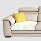 Contemporary Fabric Sofa in Beige Pillow Top Arm Sofa with Bolster Pillows
