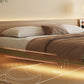 Solid Wood Platform Bed Modern Pine Wood Platform Bed for Bedroom