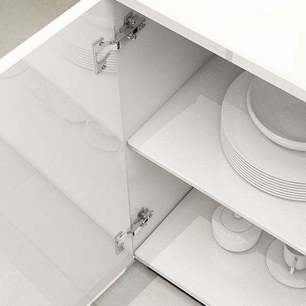 Modern MDF 31.5"H Sideboard Buffet Drawer and 2-Door Living Room Server in White Clearhalo 'buffet_sideboard' 'Buffets & Sideboards' 'furn' 'furn_buffet_sideboard' 'Furniture' 'Kitchen & Dining Furniture' 1200x1200_92995712-a45c-4afe-84f4-c59ae2a18803