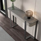 Tabella della console rettangolare moderna Tabella di divano console in grigio/oro
