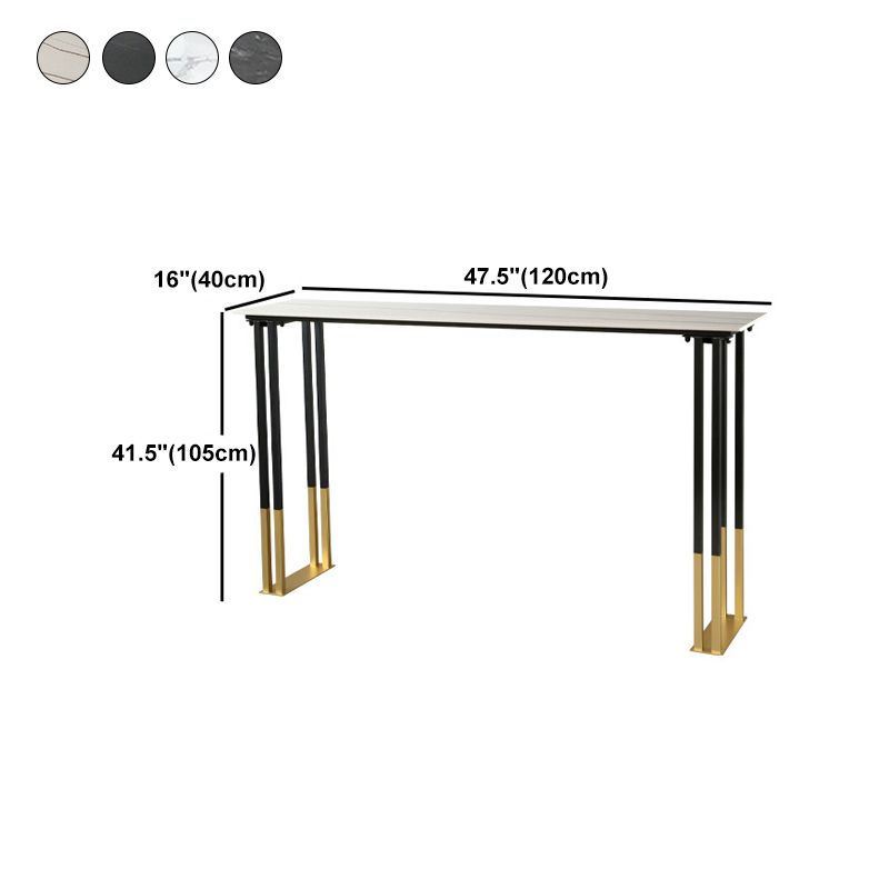 Contemporary Bar Counter Table Rectangle Sintered Stone Table for Home Clearhalo 'Bar Furniture' 'Bar Tables' 'bar_tables' 'Furniture' 'furniture_bar_tables' 'Kitchen & Dining Furniture' 1200x1200_9299db85-0a2e-42b5-b260-db10c98f649a
