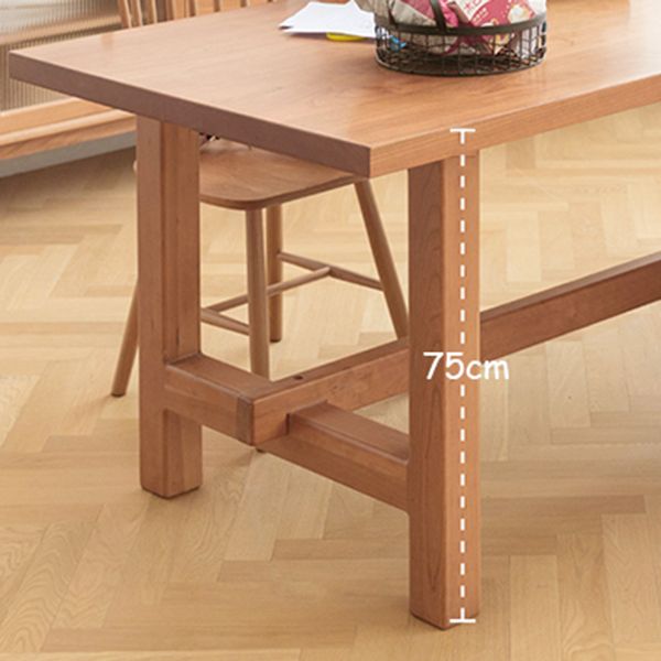 Solid Pine Wood Dining Table Modern Rectangle Table with Trestle Base Clearhalo ' dining_table' 'Dining Tables & Seating' 'Dining Tables' 'furn' 'furn_dining_table' 'Furniture' 'furniture_dining_table' 'Kitchen & Dining Furniture' 'kitchen&dining_furn' 'kitchen' 'kitchen_dining_table' 1200x1200_9299de32-21d6-4a60-9f27-edaf375dc4cd